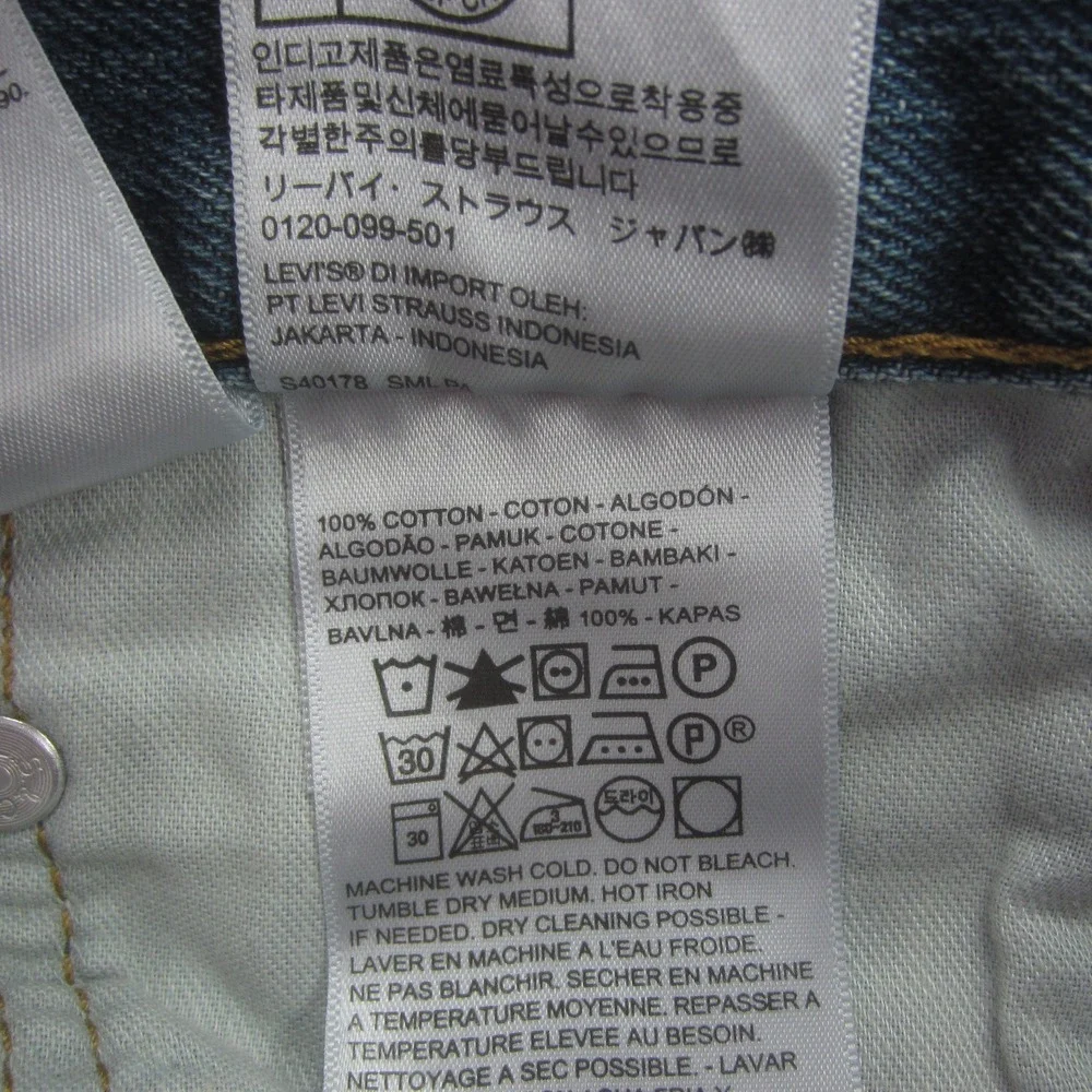 Levis 559‎ Jeans Mens 42x32 Blue Relaxed Straight Medium Wash Denim